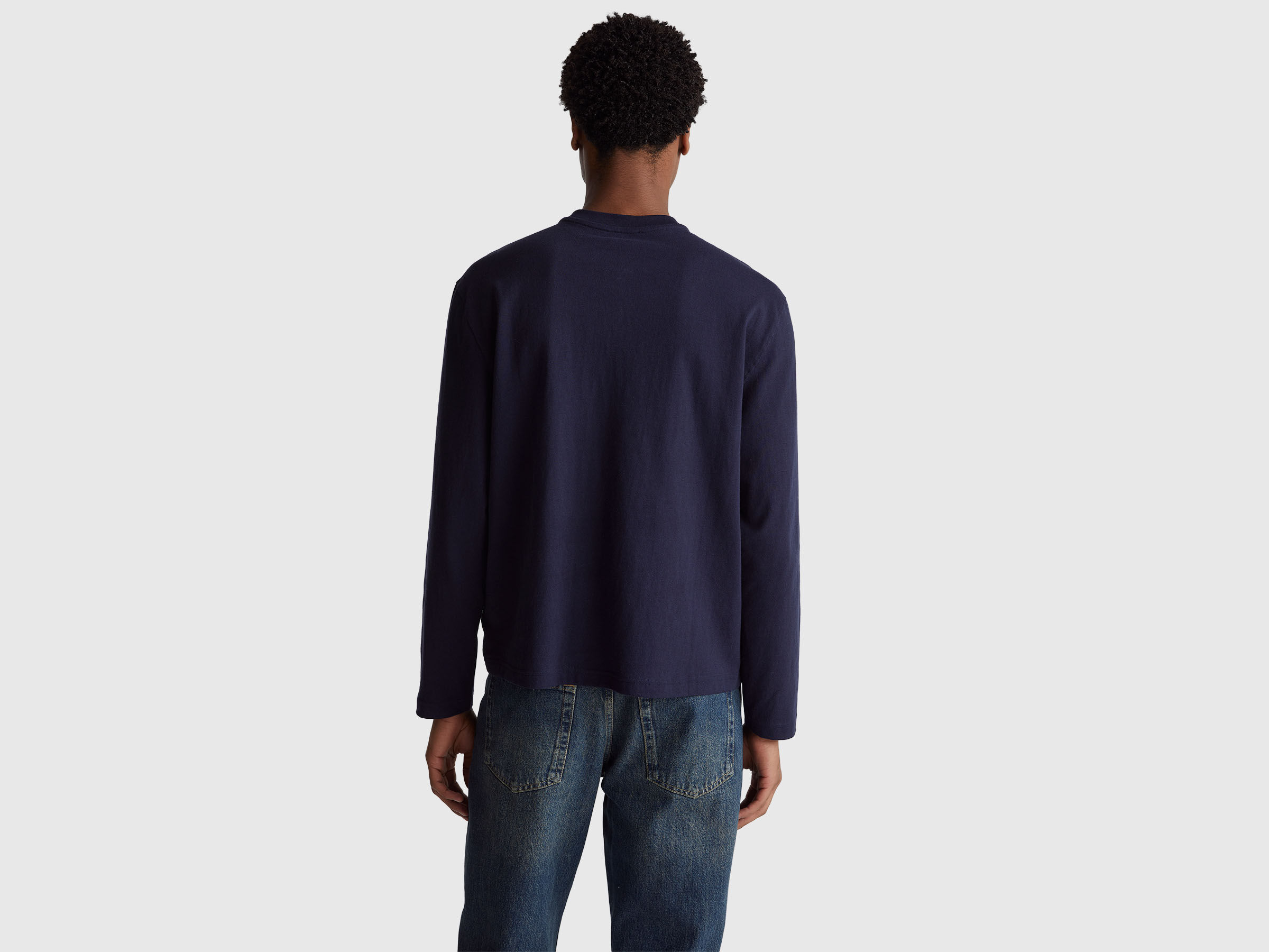 ROUND NECK SWEATL/S Men image number 2